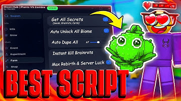 Plants vs Brainrots Script NO KEY 🎃 Spawner, REAL DUPE, Auto Farm/Buy, Instant Kill + Event Rewards