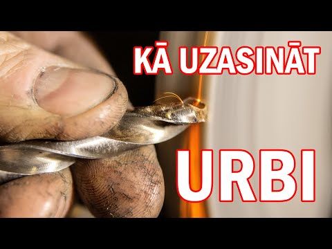 KĀ UZASINĀT URBI | HOW TO SHARPEN A TWIST DRILL BY HAND