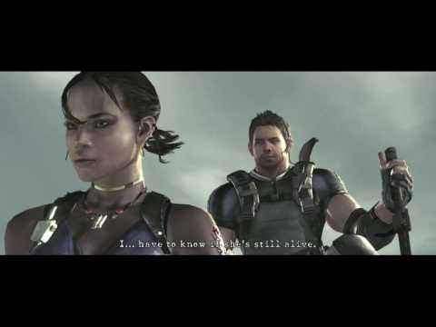 Resident Evil 5 PS4 3 1 Chris Redfield Jill Valentine Fight Albert Wesker Flashback Cutscene