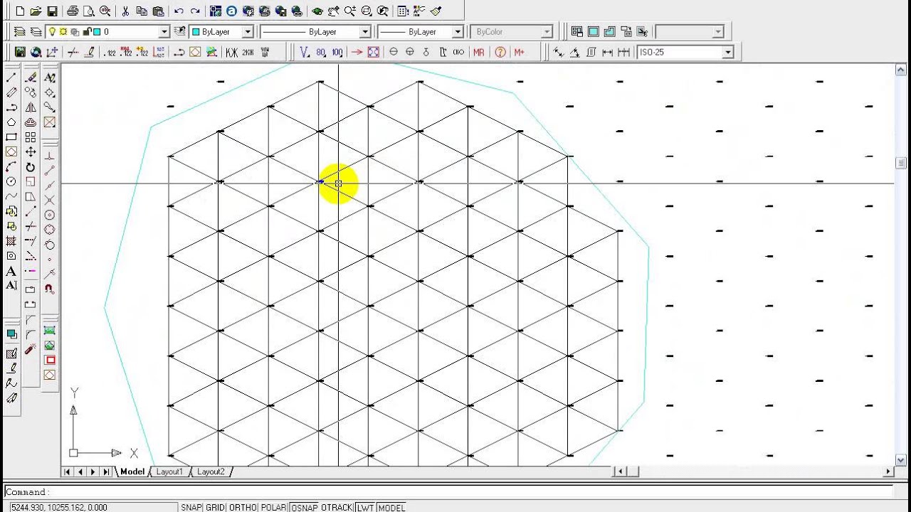 Как нарисовать горизонтали в автокаде