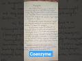 coenzymes and cofactors #biochemistry #biology #zoology #shorts #ytshorts