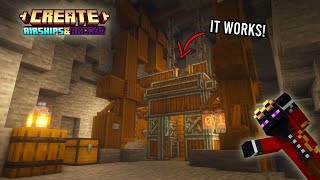 Building Up the Iron Mine ELEVATOR with Create Mod!  Airships & Arcana 3