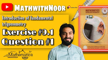 Ch 9.1 Fundamental of Trigonometry Q 1 | Relation between Degree and Radian | Lecture 2 | First Year