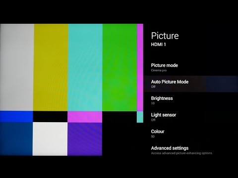 Sony KDL-55W805C Best Picture Settings