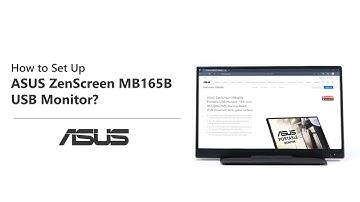 How to Set Up ASUS ZenScreen MB165B USB Monitor    | ASUS SUPPORT