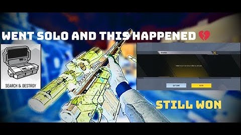 I was casually playing snd rank and this happened still carried #codmobile