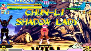 Marvel vs Capcom  Shadow Lady & Chun Li【TAS】