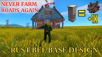 Ultimate Rust Bee Farm BASE DESIGN for UNLIMITED Scrap | Rust Farm Base Design