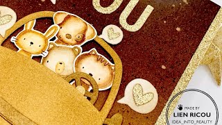 MISS YOU CARD (monochromatic) : MFT - Missing You Every Single Day, Love Speech Bubbles & Carpool screenshot 1