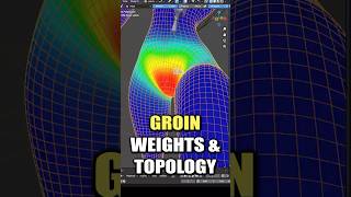 Blender: Groin & Thigh Weight (Topology Tips)