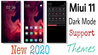 Miui 11 Dark Mode Supported Theme | Dark Theme Miui 11 New 2020 | Most waited feature unlocked redmi