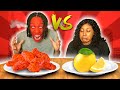 Spicy food vs sour food challenge