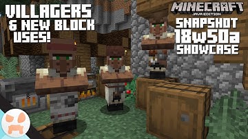 NEW VILLAGERS & BLOCK USES! | 18w50a Snapshot Features & Changes - Minecraft 1.14