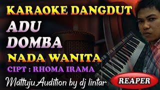 Karaoke Dangdut Adu Domba - Rhoma Irama || Nada Wanita