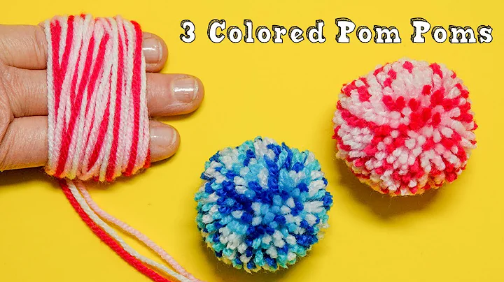 How To Make A PERFECT Pom Pom Every Time (MULTICOLORED)