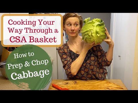 How to Prep and Chop Fresh Cabbage - YouTube
