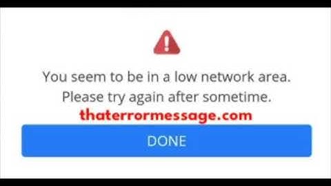 You seem to be in a low network area (HDFC Bank)