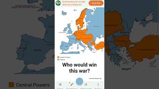 First World War Map: Who Will Win? #mapchart  #ww1 #war #history