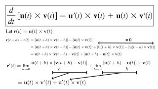 Exercise 4: Proof of Formula 5: Derivative of Cross Product of Vector Functions via Definition
