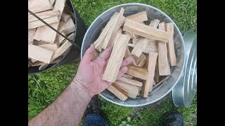 Make the very best firewood for your woodfired pizza or bread oven with this simple retort