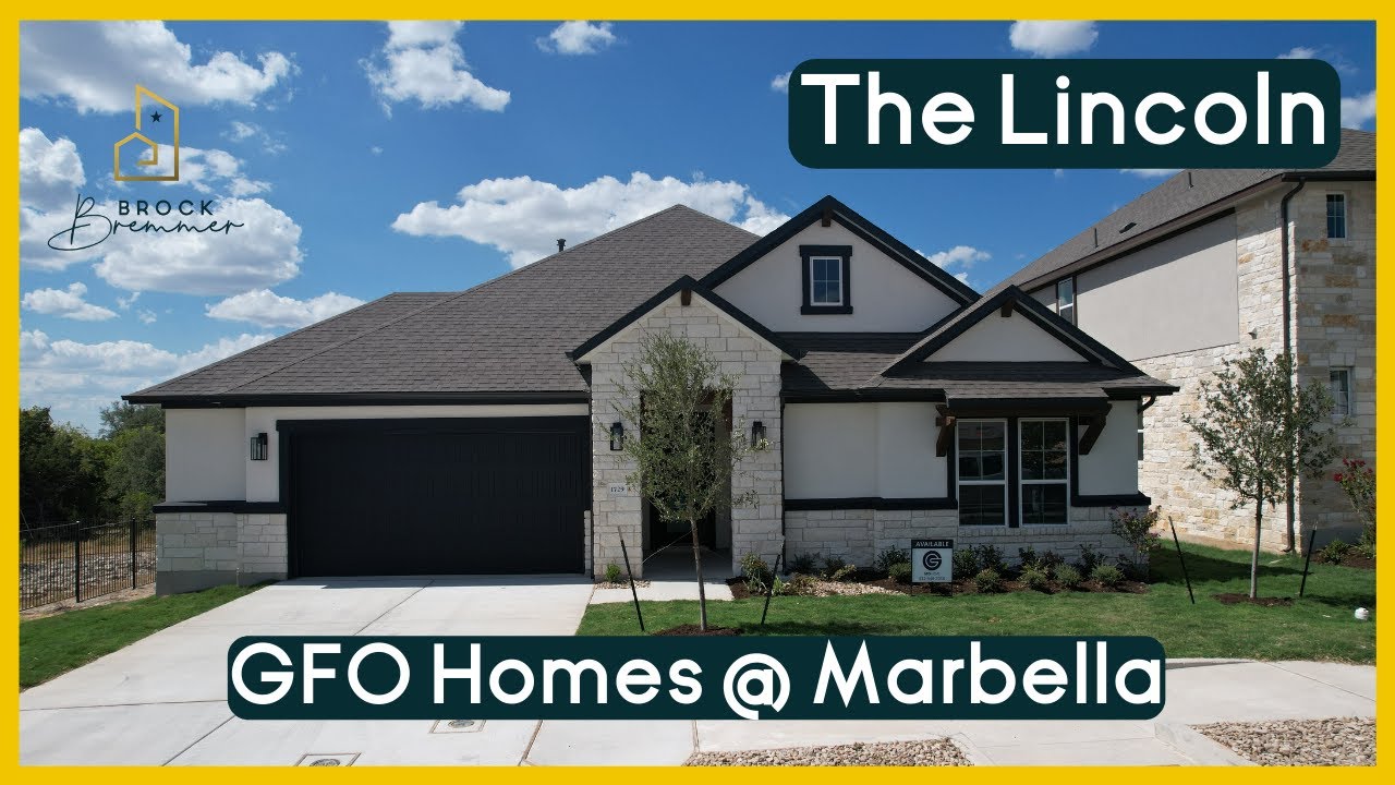 GFO Homes Marbella Lincoln 3001 SF 4 Bed 3 Bath Leander, TX