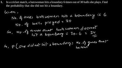 CBSE Class-9 Maths NCERT solution - Probability - Exercise 15.1 - Problem 1