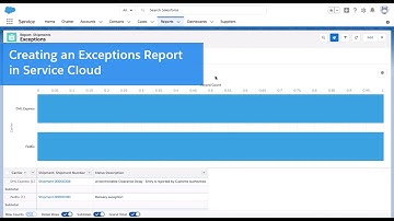 Creating Reports in Salesforce   Creating a Shipments with Exceptions Report