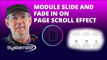 Divi Theme Module Slide And Fade In On Page Scroll Effect 👍👈