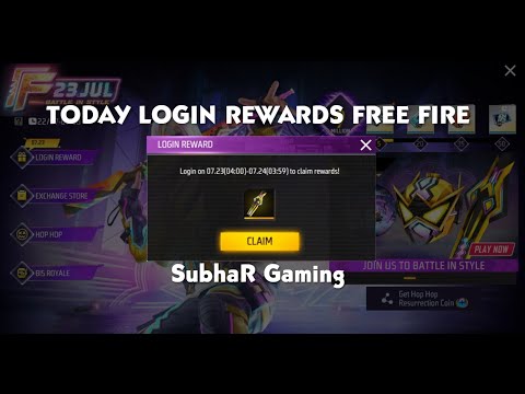 TODAY LOGIN REWARDS PIXEL RUN SKYBOARD BATTLE IN STYLE EVENT FREE FIRE