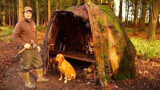 Building A Primitive Bushcraft Survival Shelter With Hand Tools by BUSHCRAFT TOOLS 13,567 views 5 months ago 21 minutes