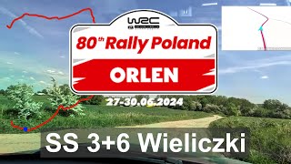 WRC Rally Poland 2024 SS 3+6 Wieliczki onboard stage recce video