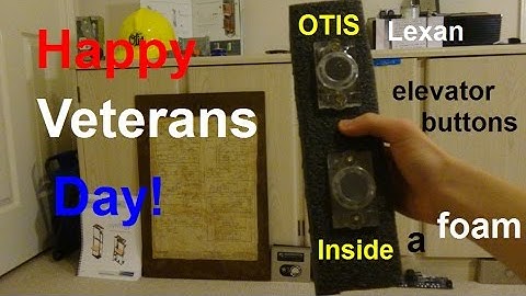 My Otis Lexan elevator buttons are plugged inside a foam!