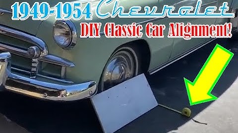 1949-1954 Chevy DIY alignment NEW method with drag link adjustment