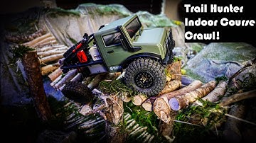 Custom Hobby Plus CR18P Trail Hunter Indoor Crawler Course Crawl!