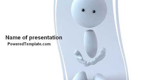 3D Human Model PowerPoint Template by PoweredTemplate.com