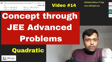 #15 IIT JEE Advanced Mathematics Problem | 1984, 1989 | Quadratic 14-16 | Abhishek Mishra
