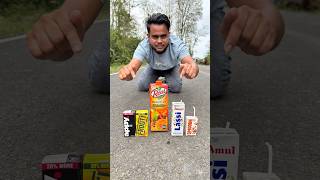 Apple 🍎 &amp; Frooti 🥭 vs Amul Lassi 🥛 &amp; Mixed Fruit Juice 🍹 | Ultimate Drink Battle 😍🔥 #shorts