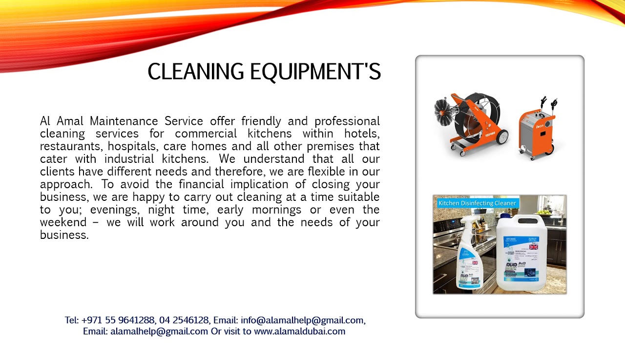 Kitchen Duct Cleaning Dubai, Kitchen Hood Cleaning Dubai, Kitchen Hood