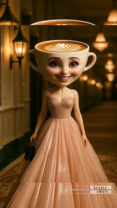 Cappuccino Assassino wearing a party dress #cappuccinoassassino #brrbrrpatapim #ballerinacapuchina