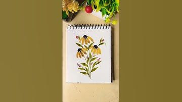 Easy Watercolour Flower Painting 🌸 | Step-by-Step Tutorial for Beginners