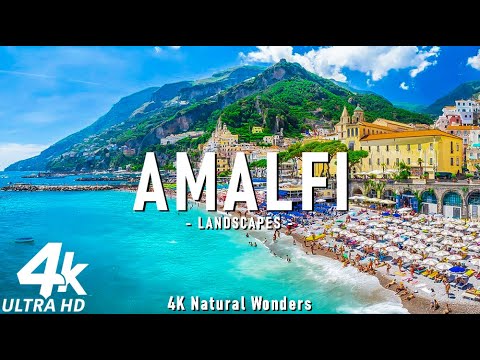 Amalfi 4k - Relaxing Music With Beautiful Natural Landscape - Amazing Nature