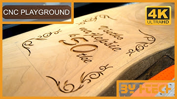 Engrave lettering with a Datron ML1500