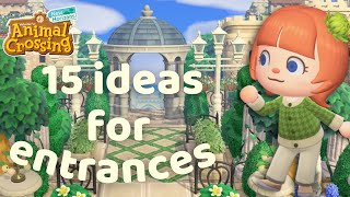 How to Design Your Island Entrance in ACNH!! // 15 Ideas