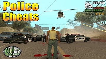 GTA San Andreas Police Cheats (Police Cheat Codes)