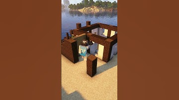 Minecraft Beach House🏖️ For Build and No Music #minecraft