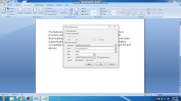 how to set watermark in ms office|2020 latest|step  by step