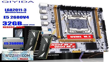 QIYIDA X99 Motherboard LGA 2011 3 Set Kit Xeon E5 2680 V4 CPU