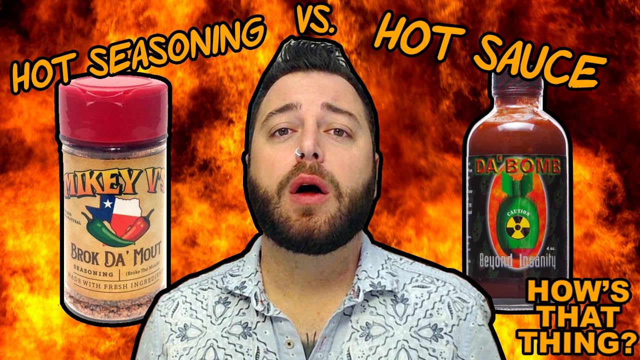 Hot Powder Seasoning versus 119,700 Scoville Hot Sauce - YouTube