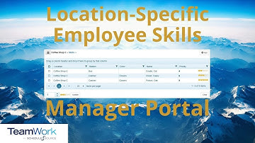 TeamWork 5 Manager Tutorial: How to Assign and Delete Employee Skills for Your Location