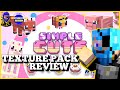 Daz Man Reviews Simple Cute Texture Pack In Minecraft Bedrock! Minecraft Texture Pack Review